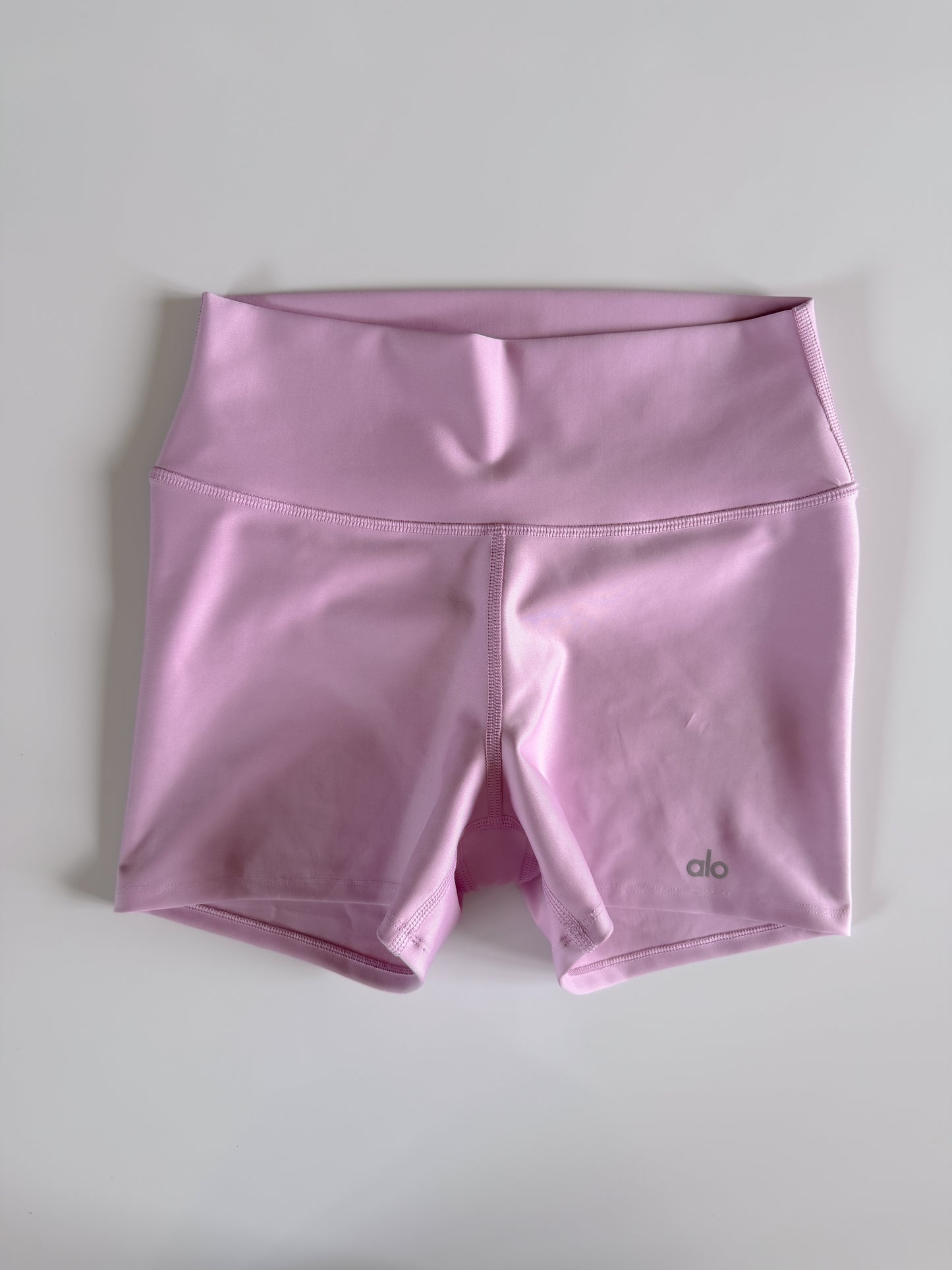 Medium Pink Alo Airbrush Biker Short