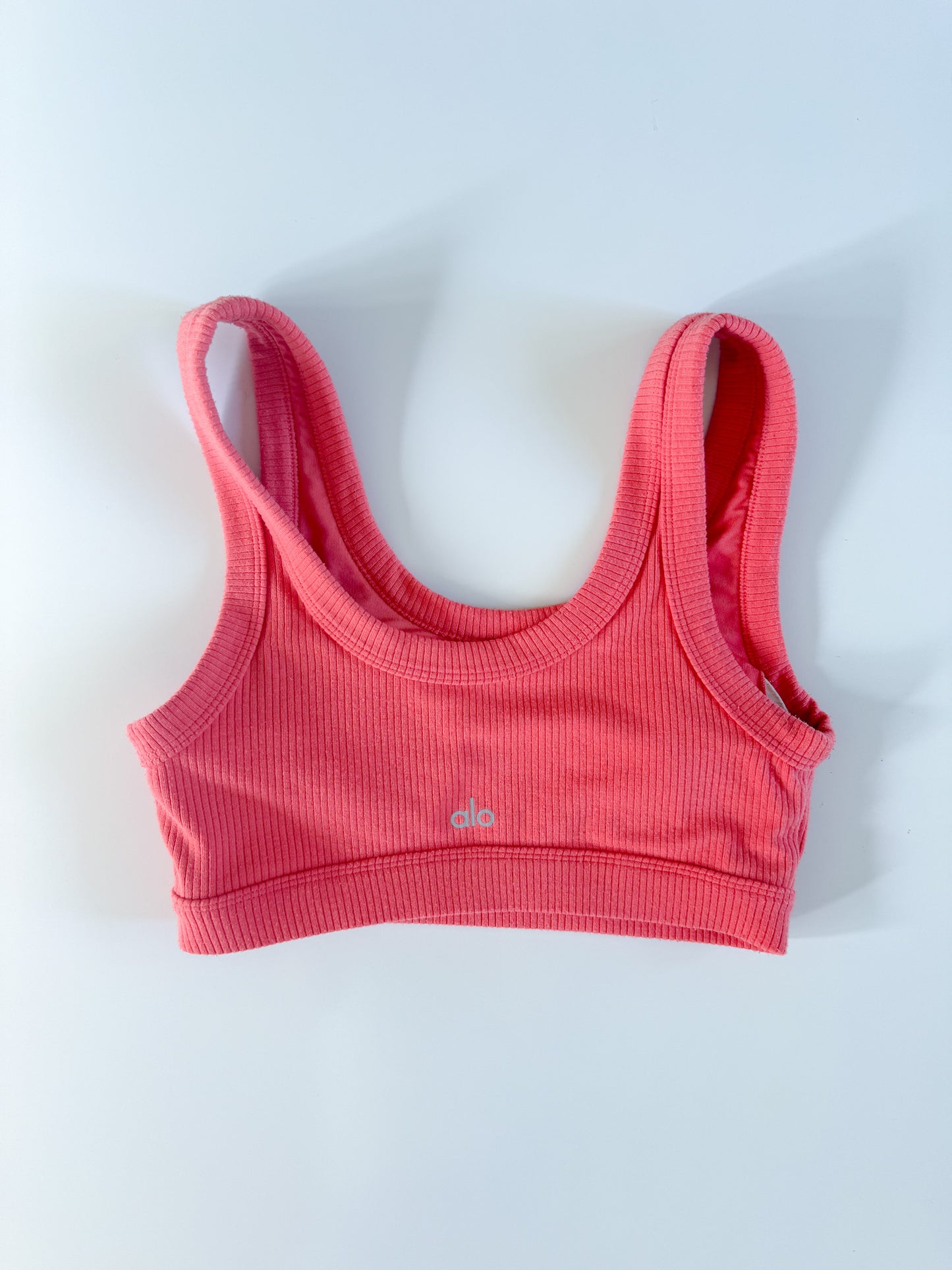 Small Coral Alo Wellness Bra