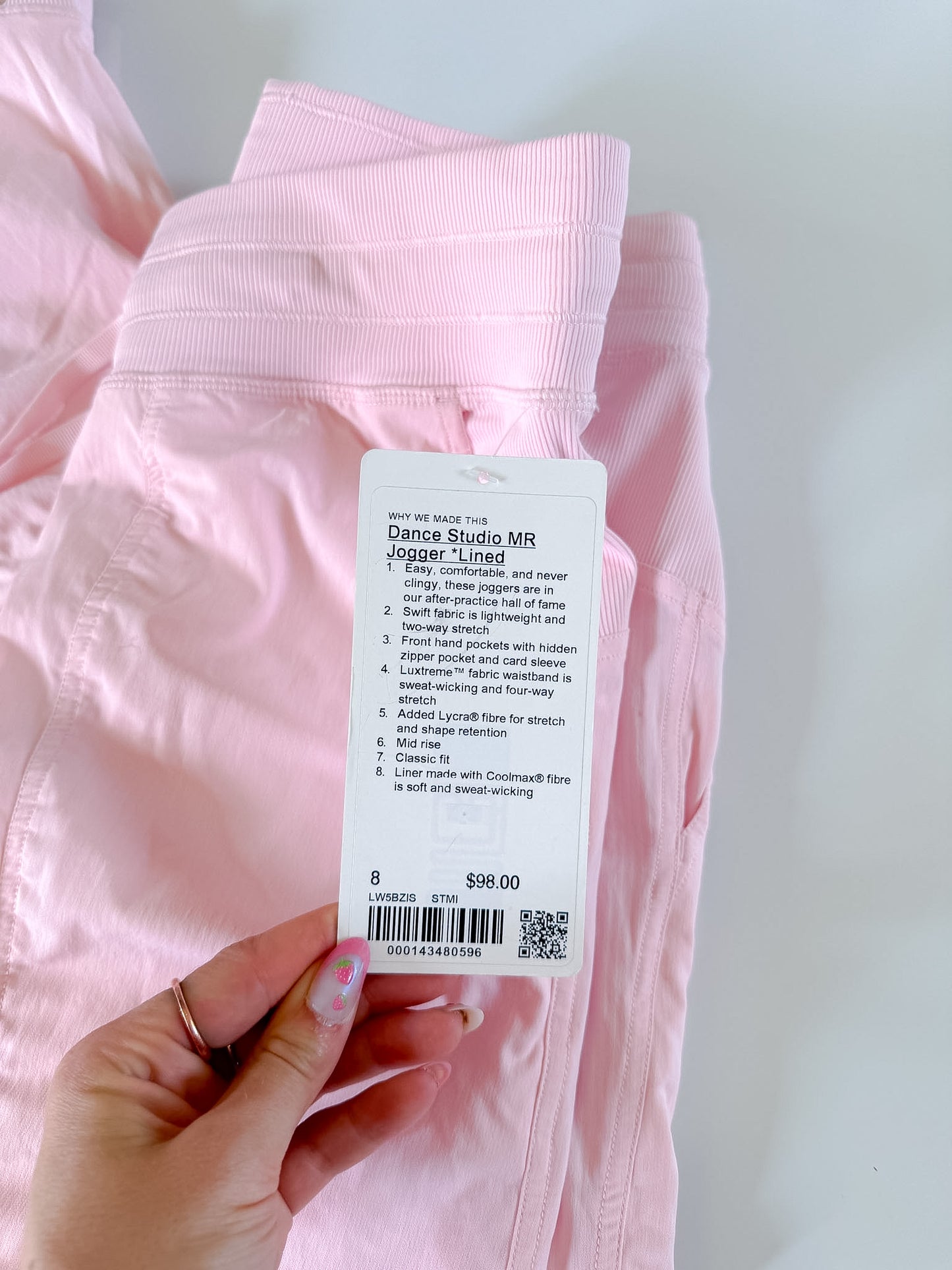 Size 8 NWT RARE Strawberry Milkshake Dance Studio Jogger