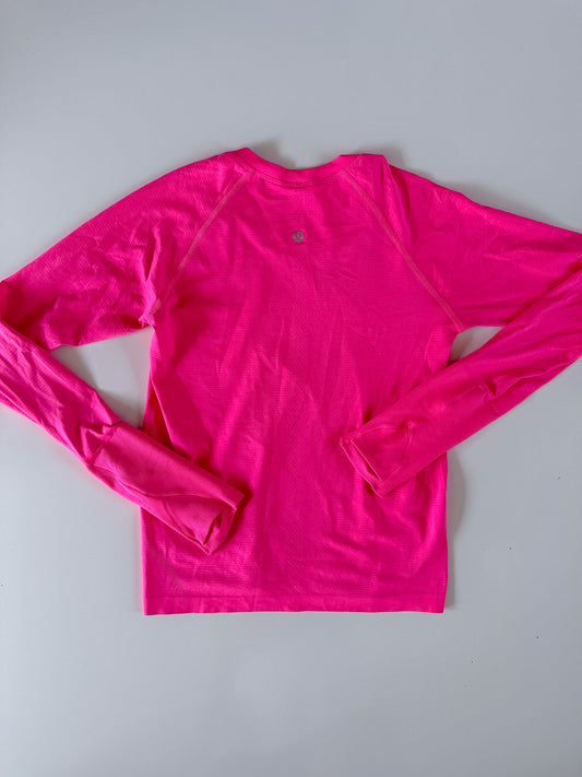 Size 6 RARE Pink Highlight Swiftly Tech Long Sleeve 2.0