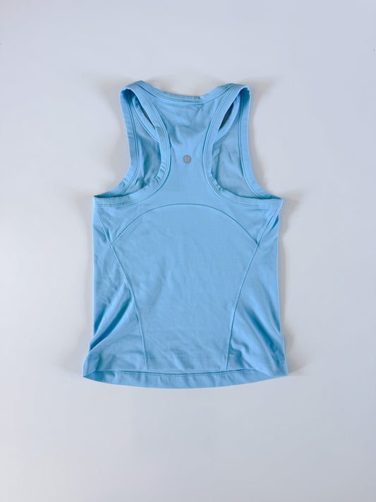 Size 2 Blue Chill Align Racerback Tank
