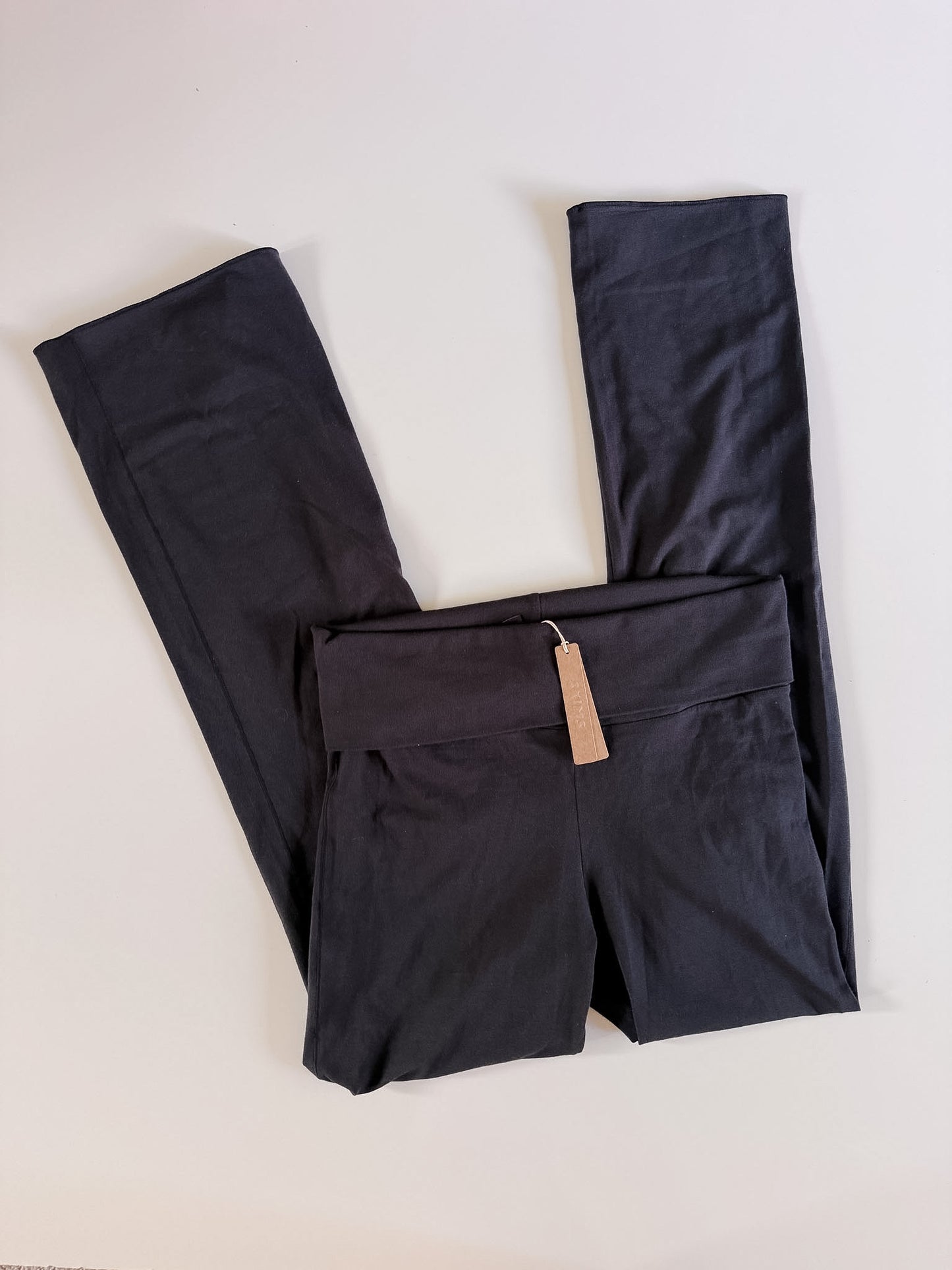 Large NWT Cotton Jersey Foldover Pant