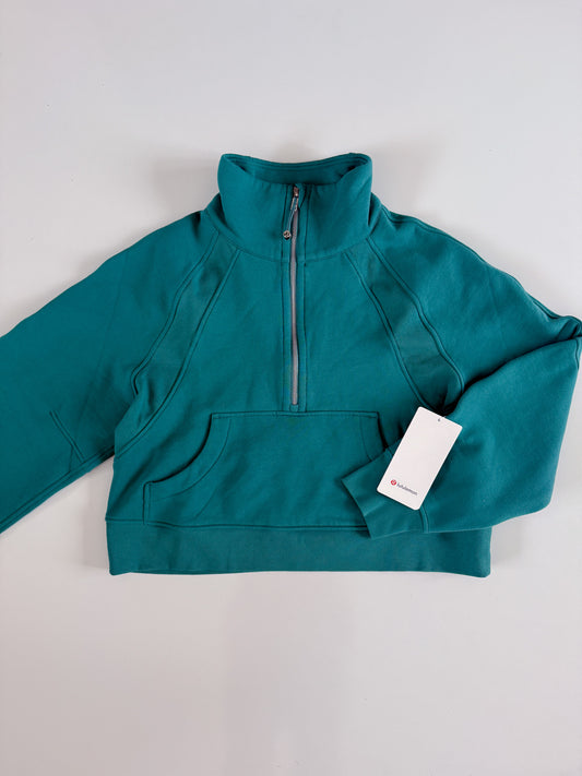 M/L NWT Teal Lagoon Funnel Neck Scuba Hoodie