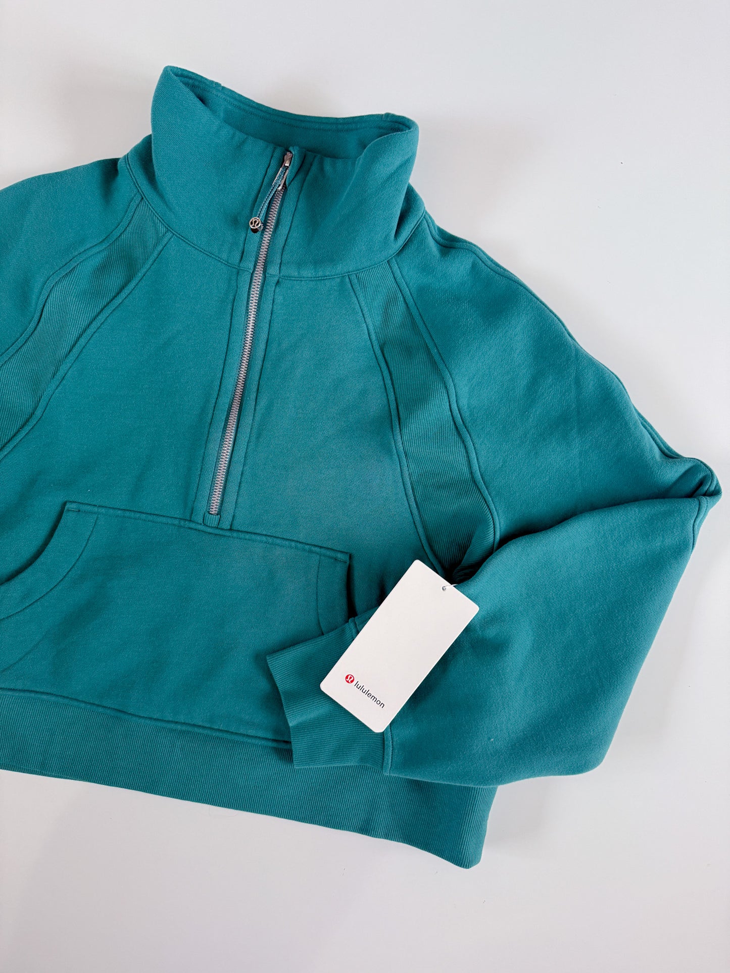 M/L NWT Teal Lagoon Funnel Neck Scuba Hoodie