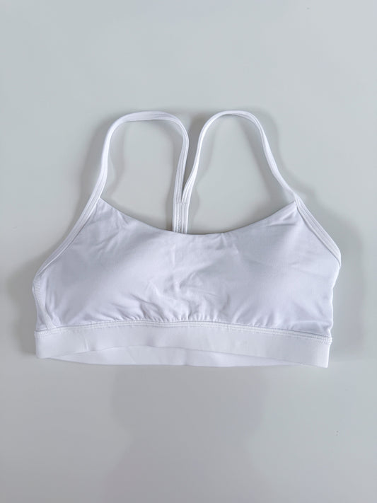 Size 8 White Flow Y Bra