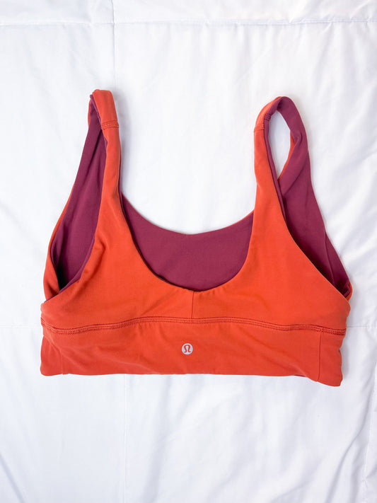 Size 6 Mulled Wine/Canyon Orange Align Bra