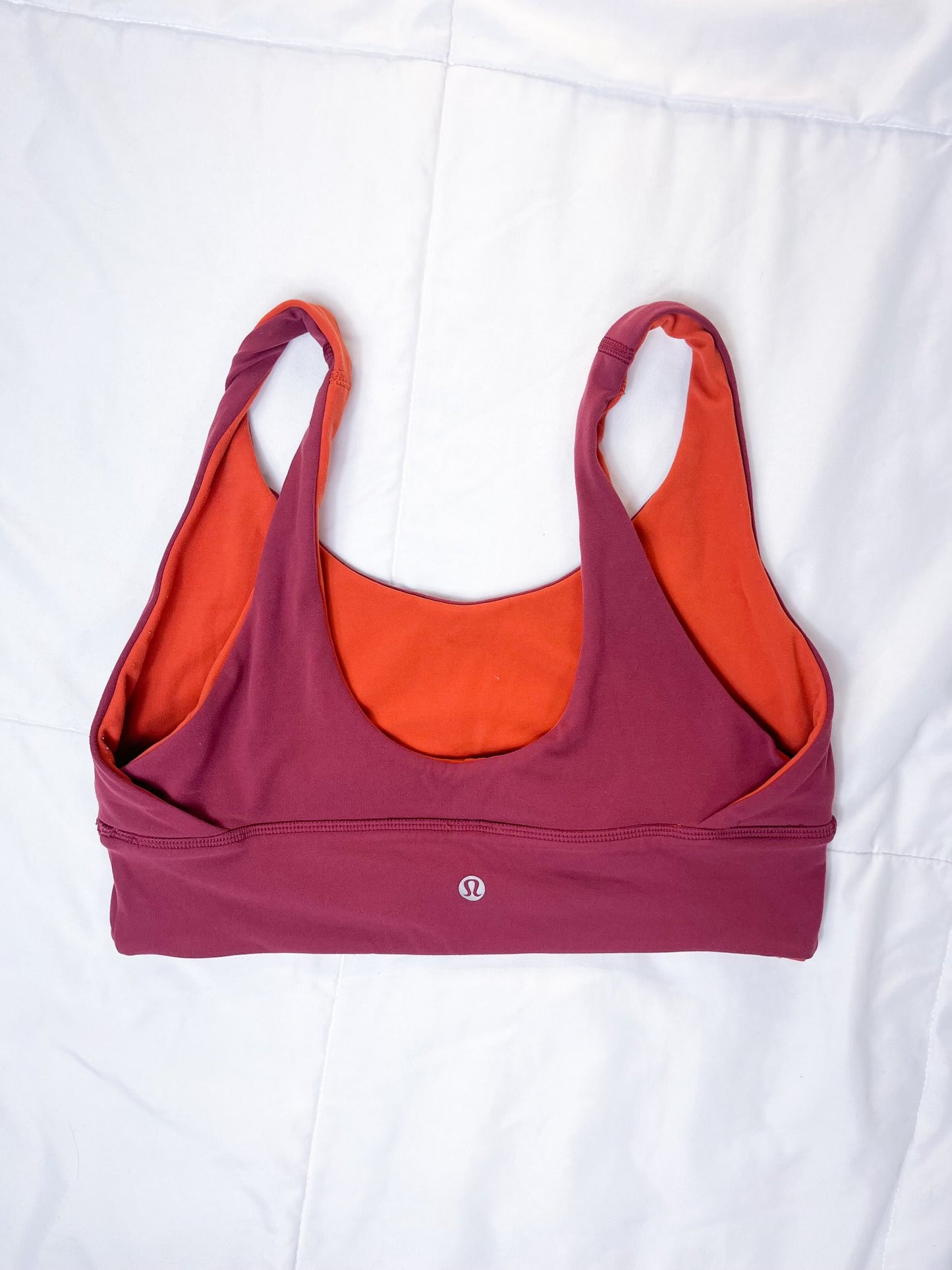 Size 6 Mulled Wine/Canyon Orange Align Bra