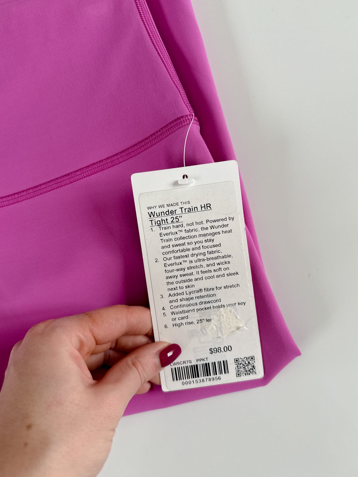 Size 8 NWT Pow Pink Tone Wunder Train 25"