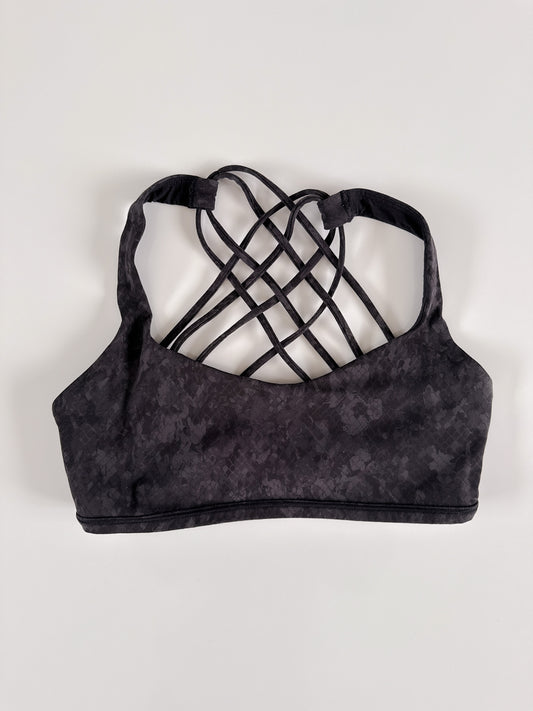 Size 4,6 Black Printed Free To Be Wild Bra