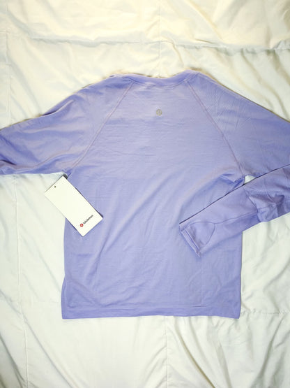 Size 8 NWT Lilac Smoke Swiftly Tech Long Sleeve 2.0 *Race