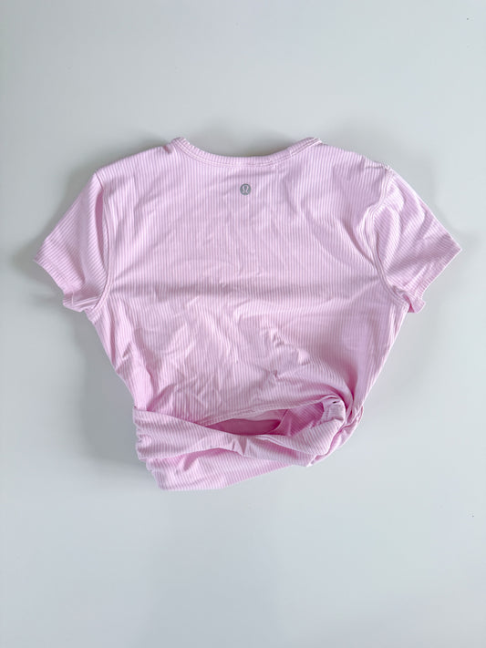Size 8 Pink Organza Cross-Back T Shirt