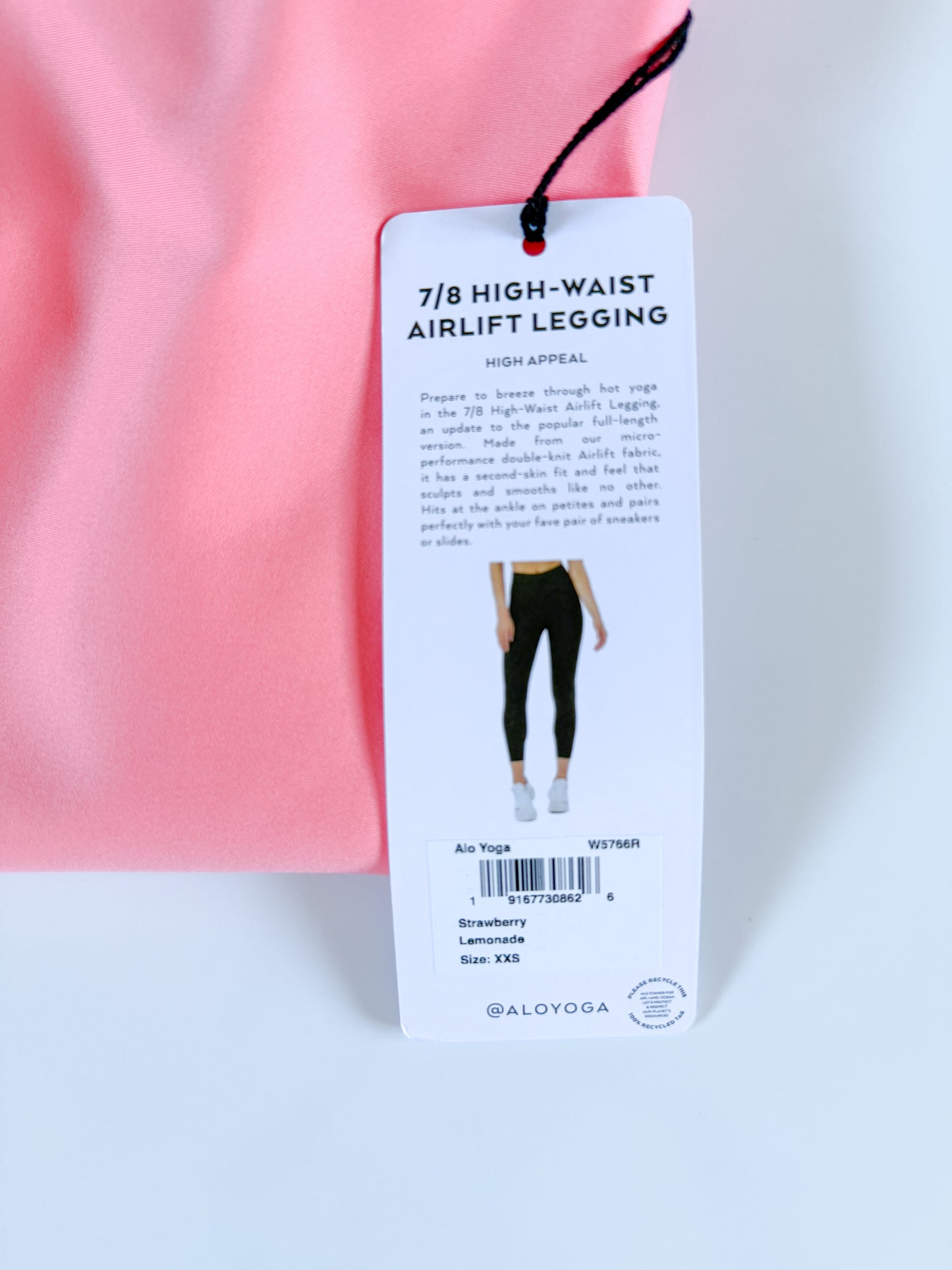 XXS NWT Strawberry Lemonade Alo Airlift Legging