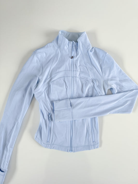 Size 2 Serene Blue Define Cropped Jacket Nulu flaw