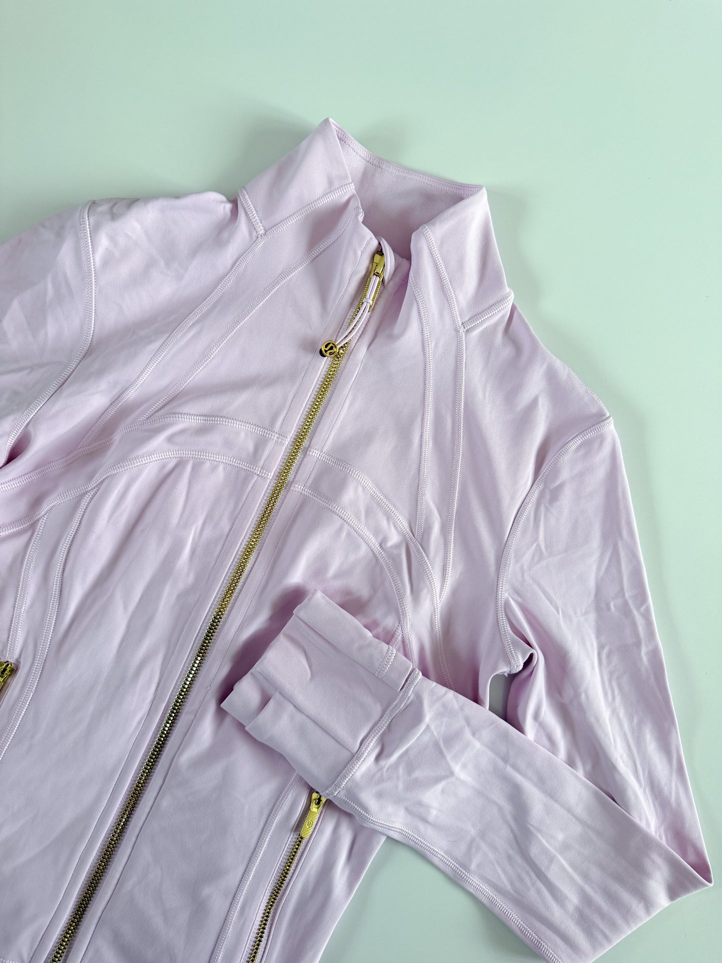 Size 4 RARE Pink Organza/Gold Define Jacket Cropped Nulu