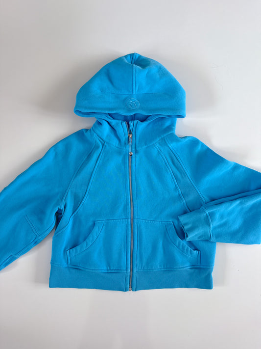 XS/S Kayak Blue Full Zip Scuba Hoodie