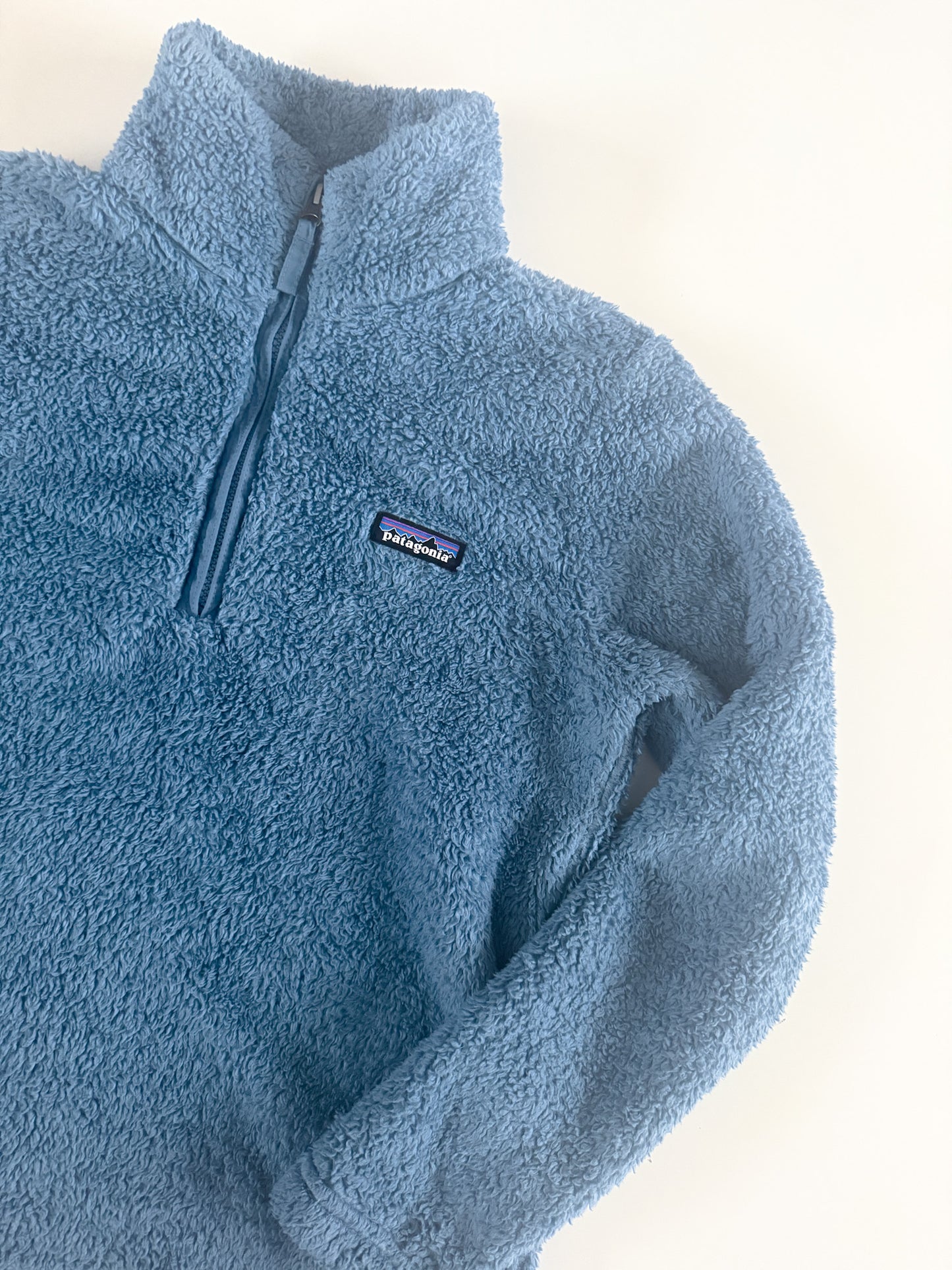 Small Blue Patagonia Fuzzy Half-Zip