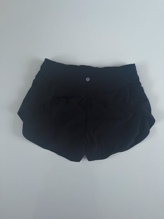 Size 6 Black Run Off Route High Rise Short 4"