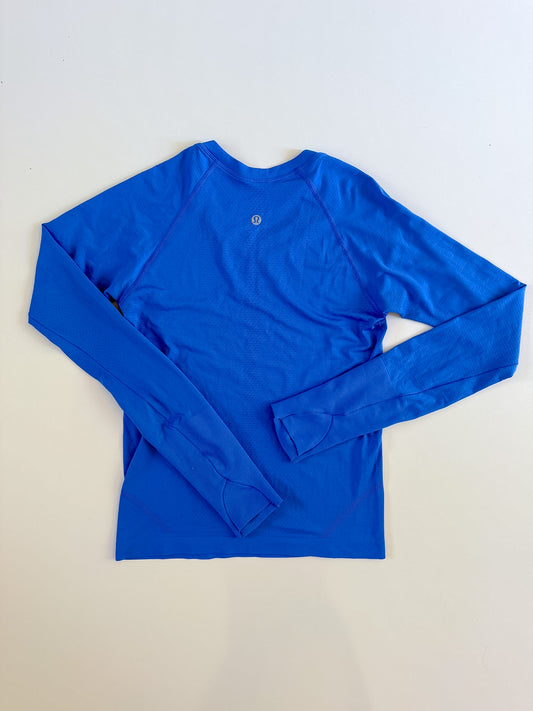 Size 4 Wild Bluebell Swiftly Tech Long Sleeve 2.0