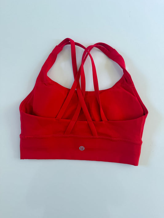 Size 4 Bright Red Longline Energy Bra