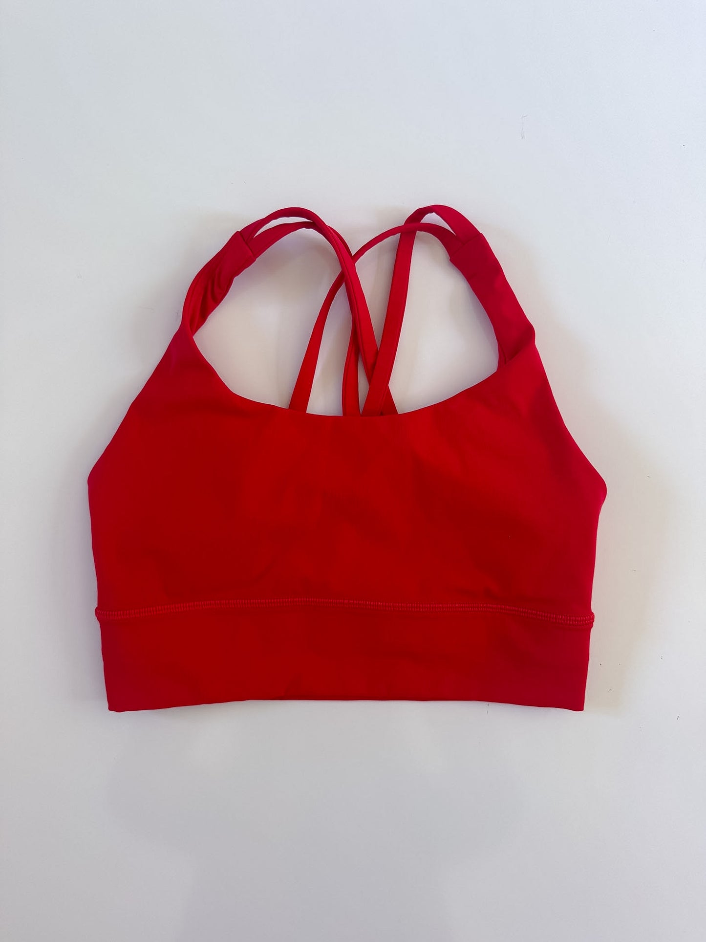 Size 4 Bright Red Longline Energy Bra