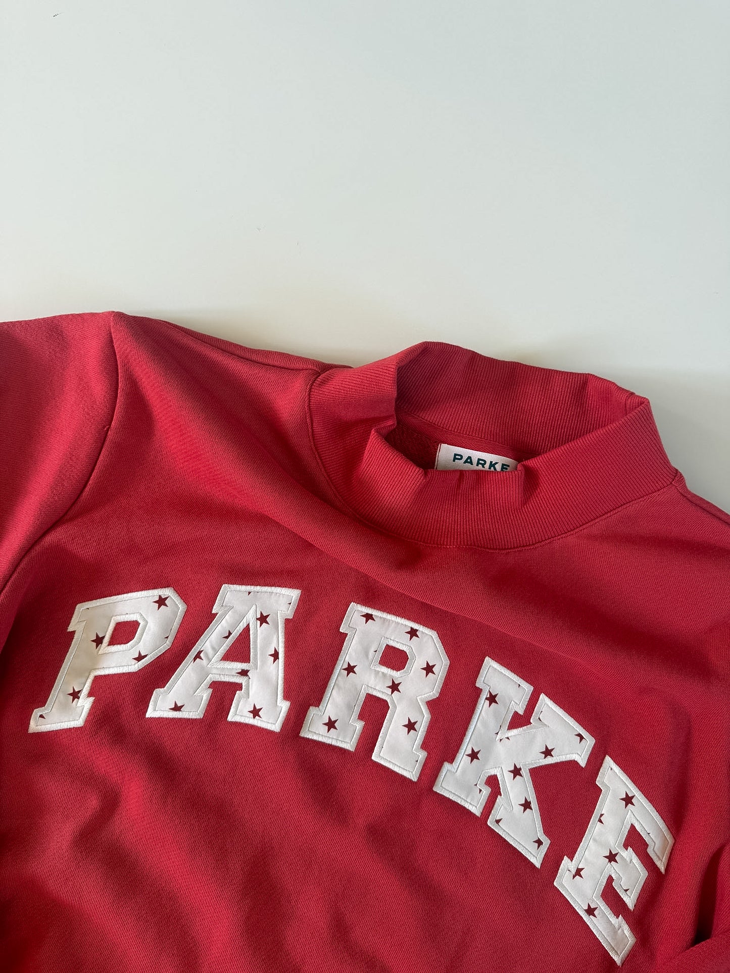 RARE PARKE Sparkler Varsity Mockneck