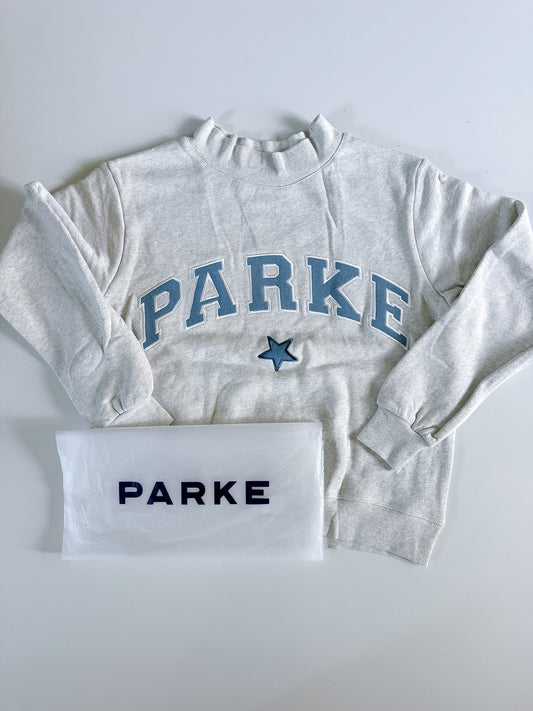 L/XL RARE NEW PARKE Varsity Mockneck