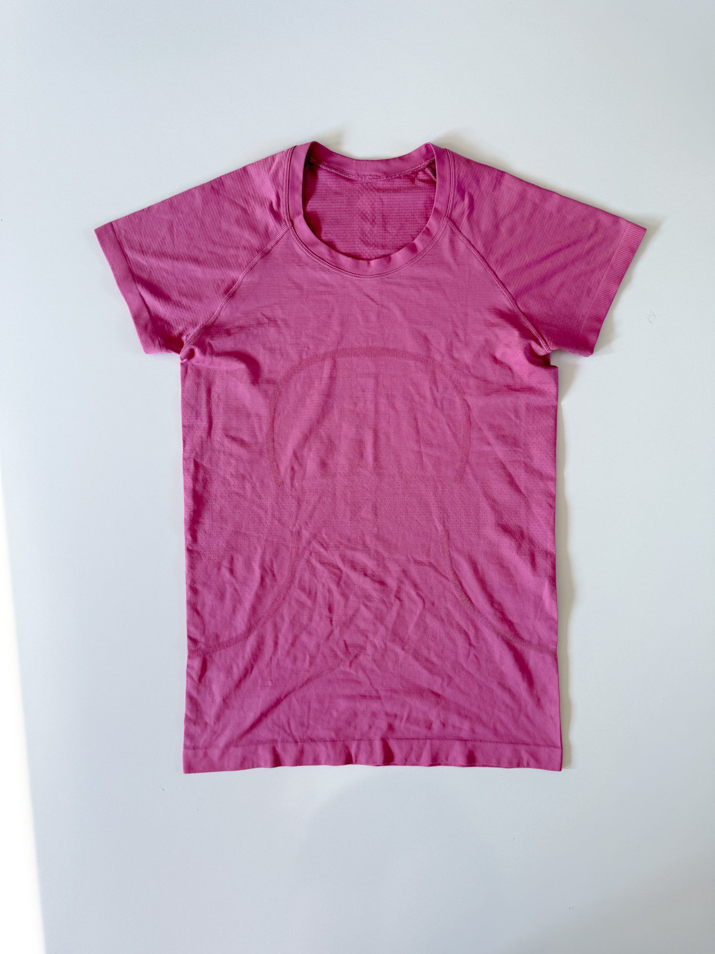 Size 8 Pink Blossom Swiftly Tech Short Sleeve