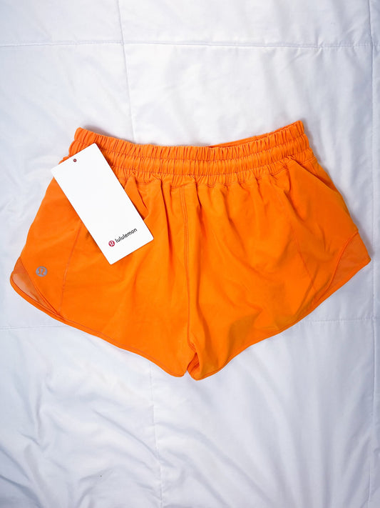 SIZE 10 NWT Lit Orange Hotty Hot 2.5"