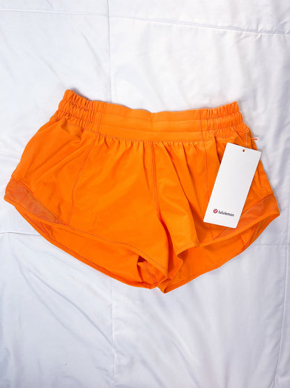 SIZE 10 NWT Lit Orange Hotty Hot 2.5"