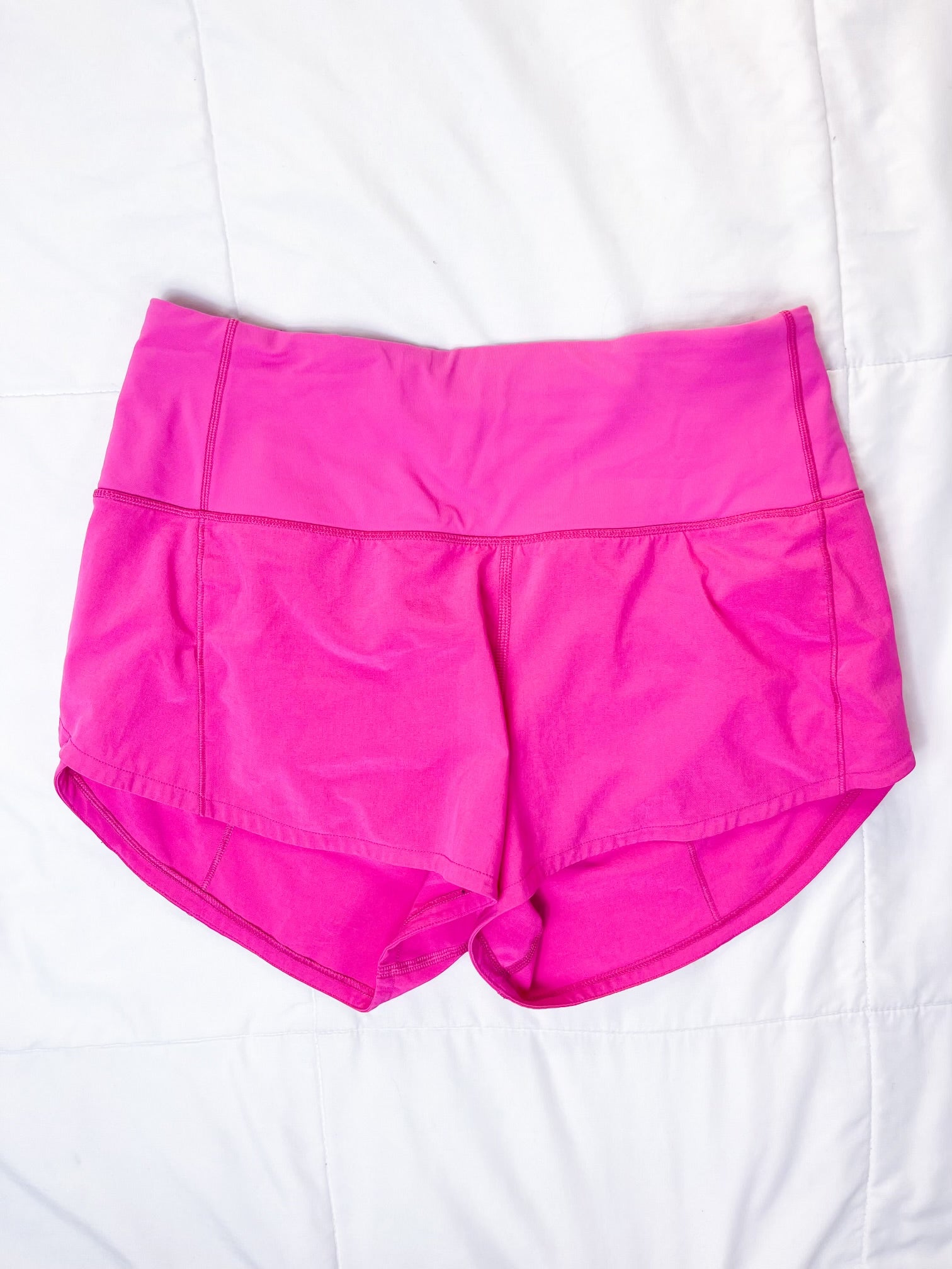 Lululemon Sonic pink speed up shorts discount