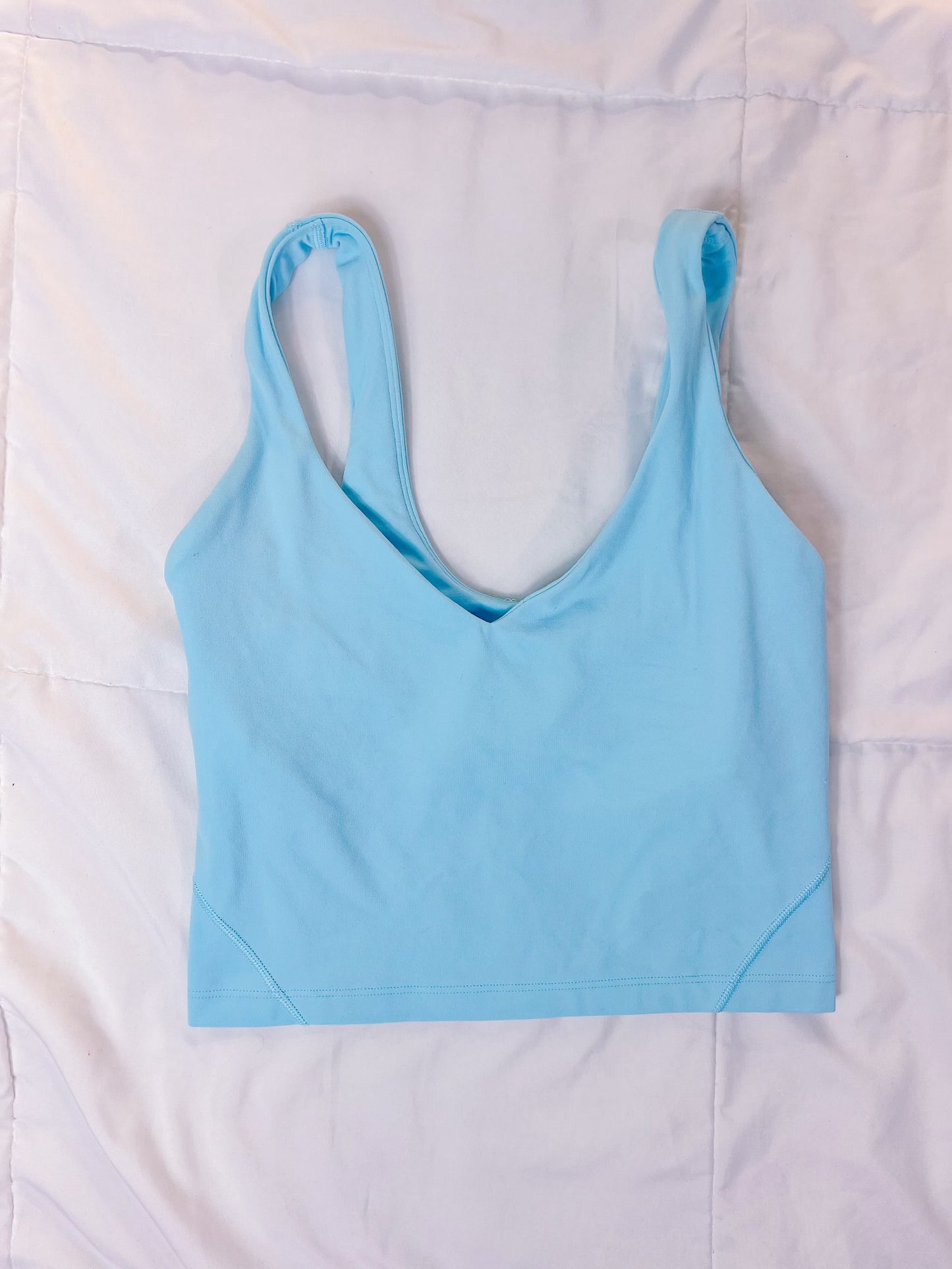 Size 2 Cyan Blue Align Tank