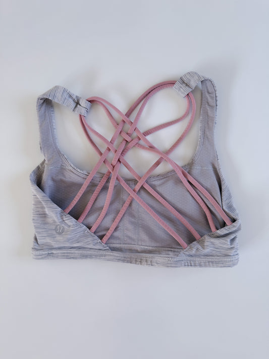 Size 4 Gray/Pink Free To Be Wild Bra