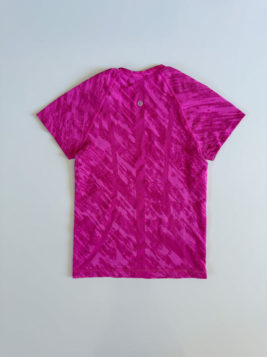Size 6 RARE Pink Tiger Swiftly Tech Short Sleeve race