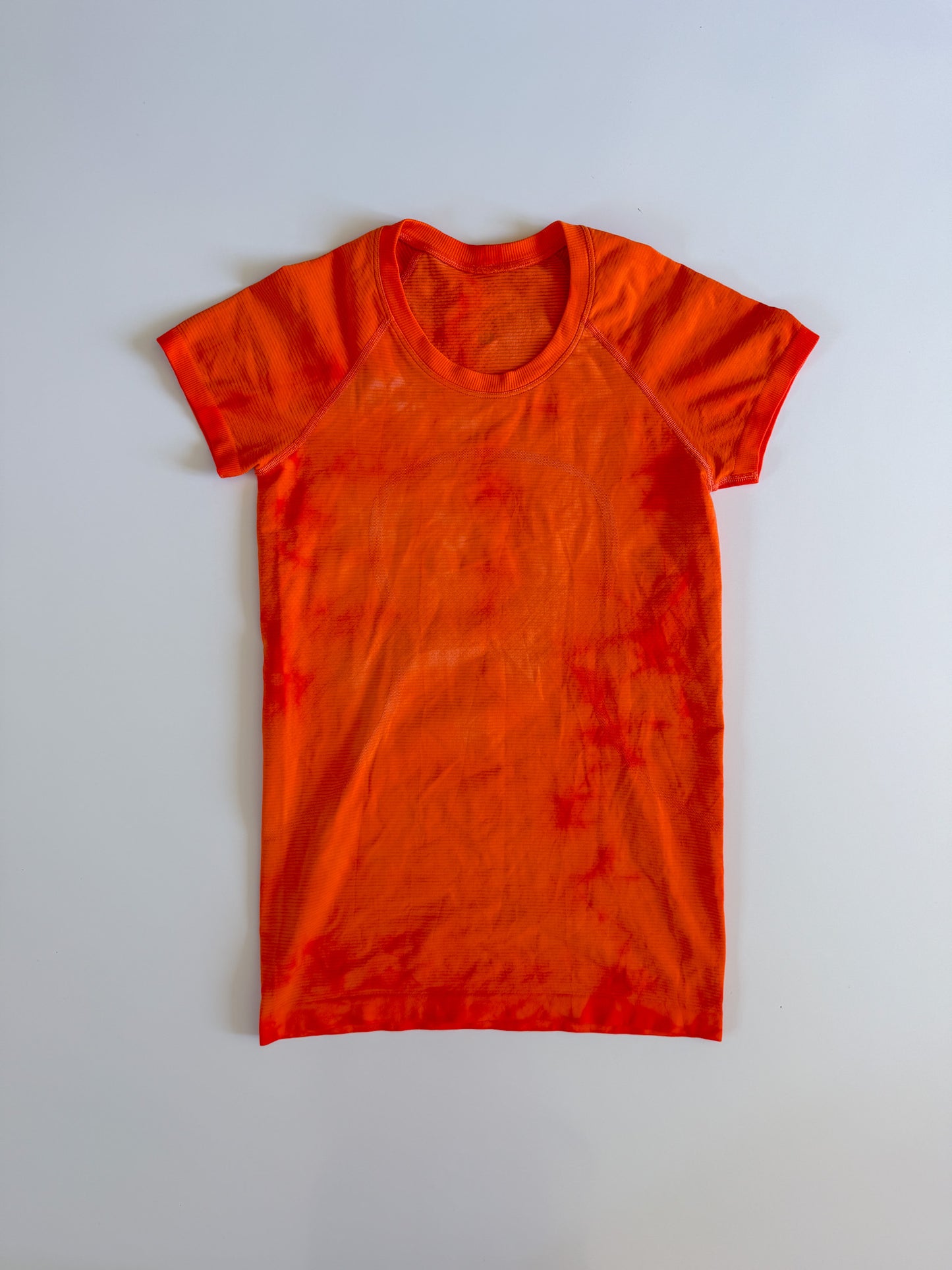 Size 6 RARE Orange Marble Swiftly Tech Short Sleeve 2.0