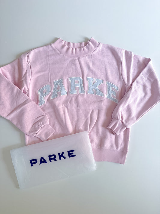 L/XL RARE Pink Frosting PARKE Mockneck