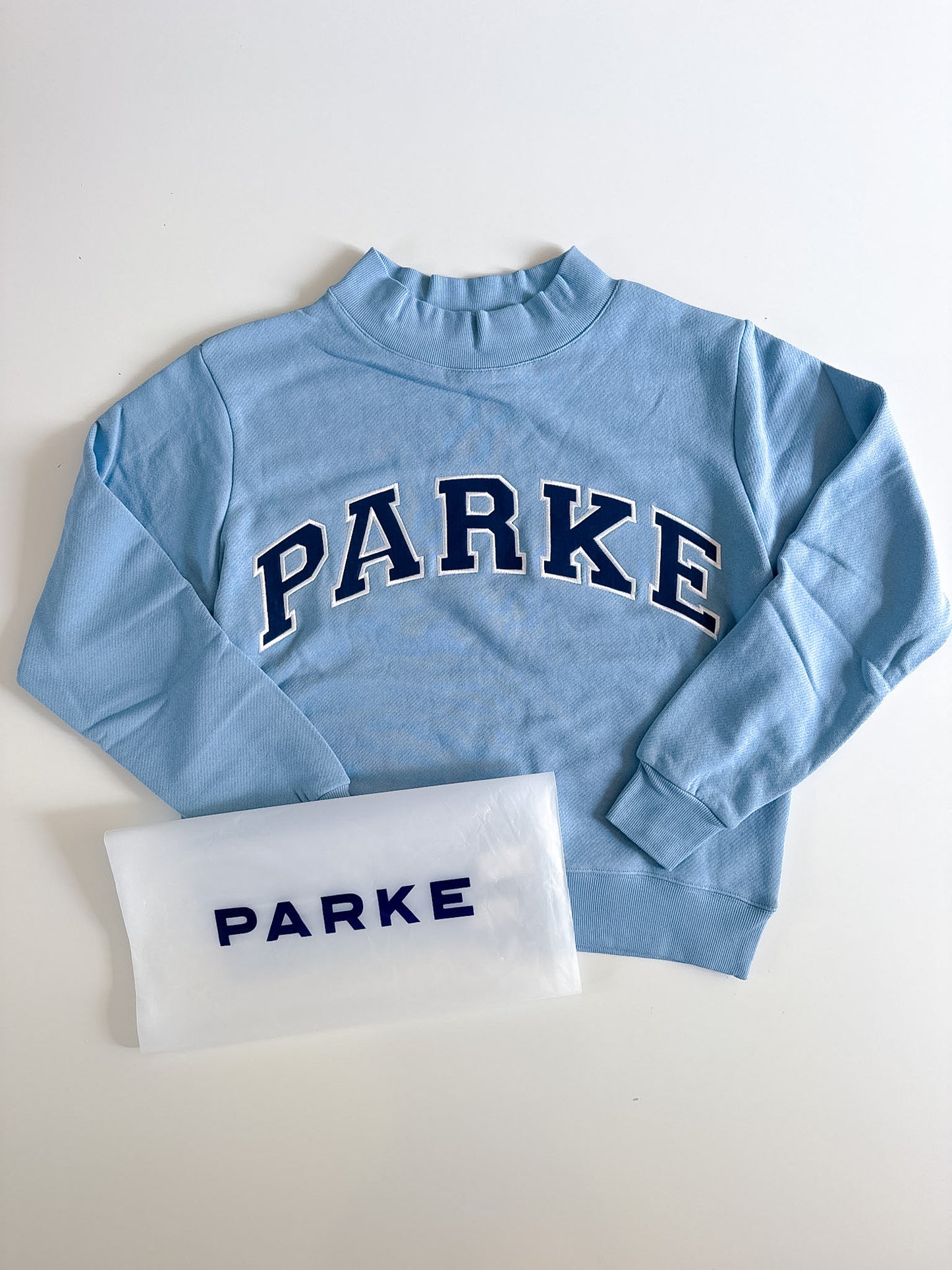 S/M RARE Sky/Denim PARKE Mockneck