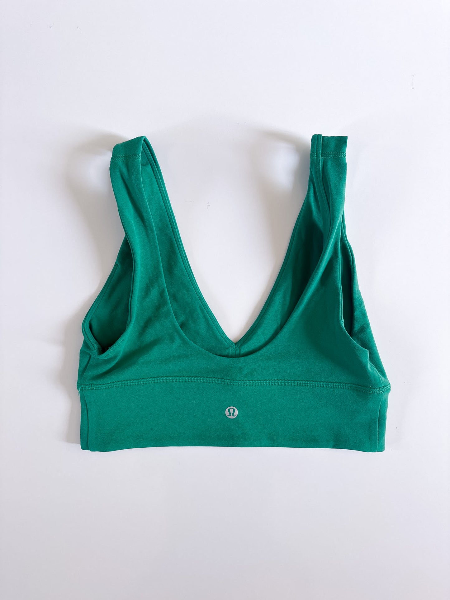 Size 6 Raceway Green Align V-Neck Bra
