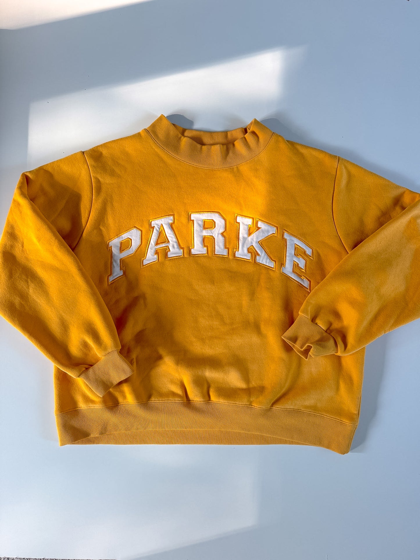 L/XL RARE Golden Yellow PARKE Mockneck