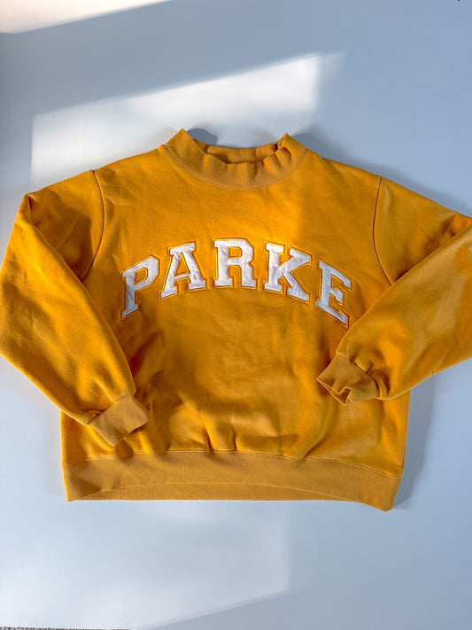 L/XL RARE Golden Yellow PARKE Mockneck
