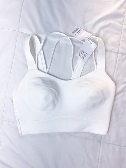 Size 6 NWT White Longline Like A Cloud Bra *High Support